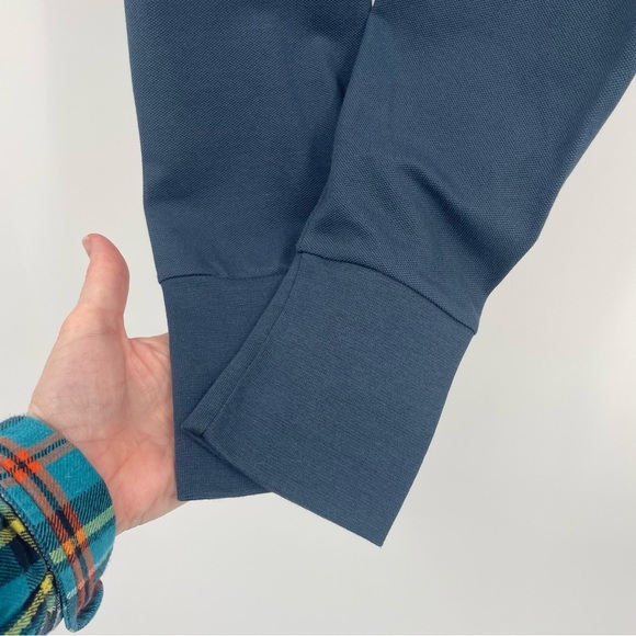 Lacoste Leggings with Ankle Bands – Navy Blue, Size Medium - Picture 3 of 10